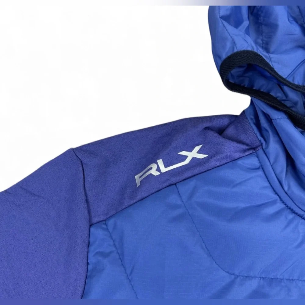 NEW RLX Ralph Lauren Men’s Full Zip Hybrid Golf Hoodie Jacket size M NWT